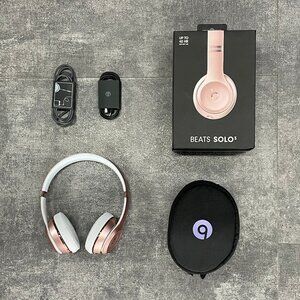 Beats Solo3 Wireless Headband, Rose Gold, with storage bag, 98% New